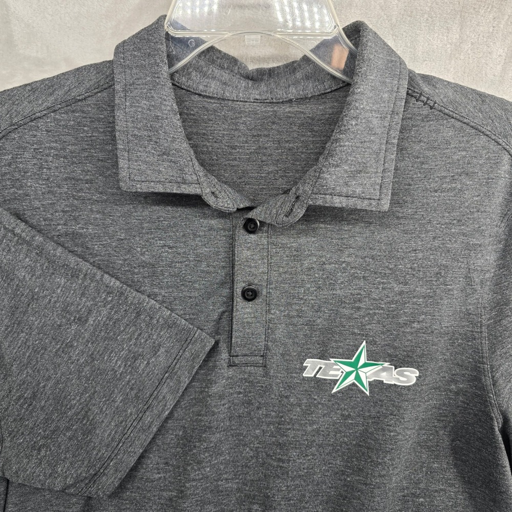 Lululemon Size Small‎ Dark Grey Texas Stars Golf Polo Shirt Hockey